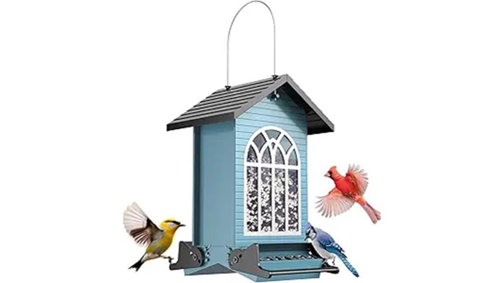 secure outdoor bird feeder