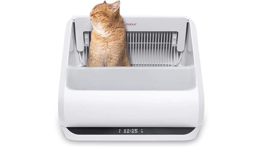 self cleaning litter box upgrade
