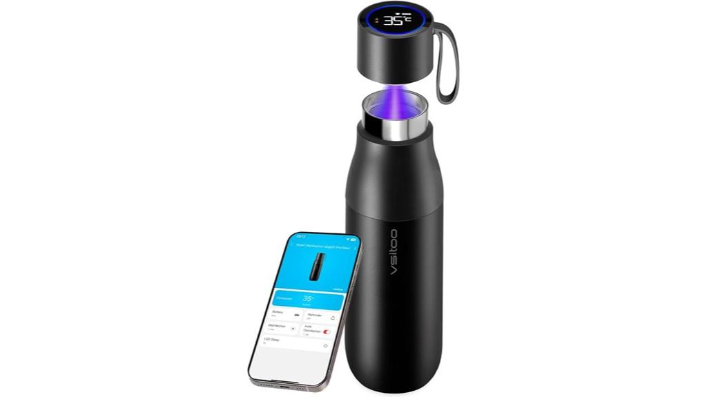 self cleaning smart water bottle
