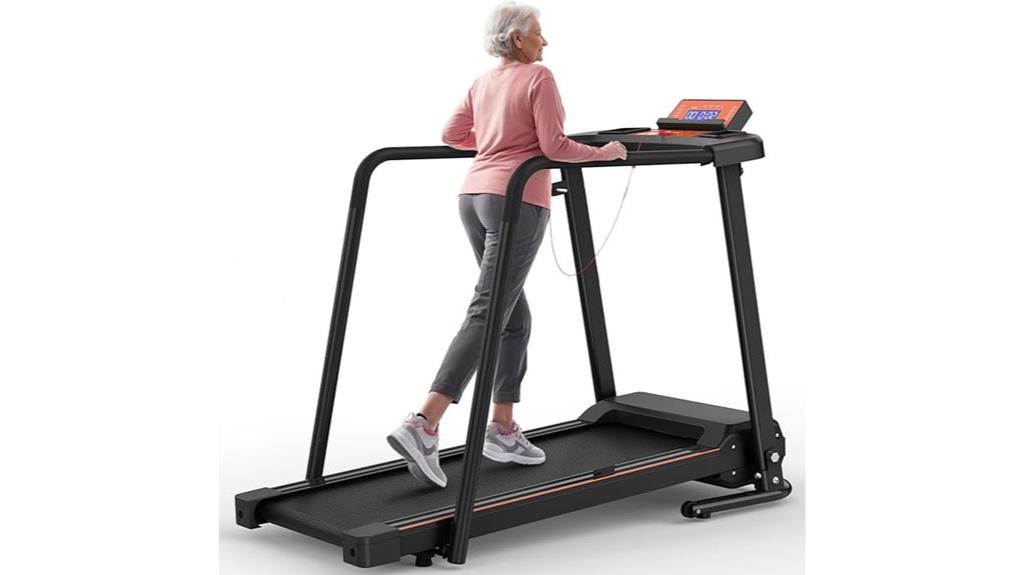 senior foldable treadmill with display