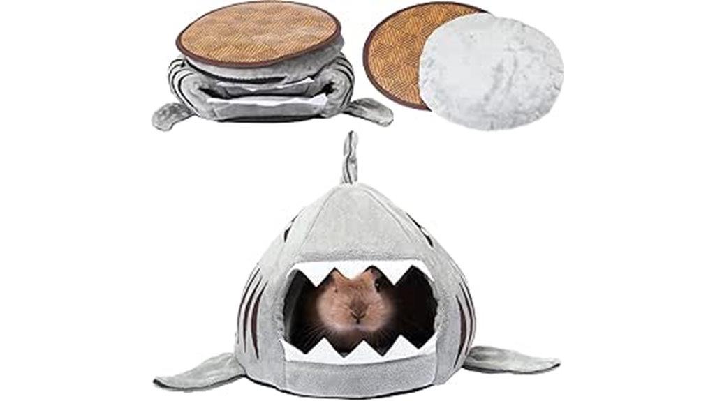 shark shaped guinea pig hideout