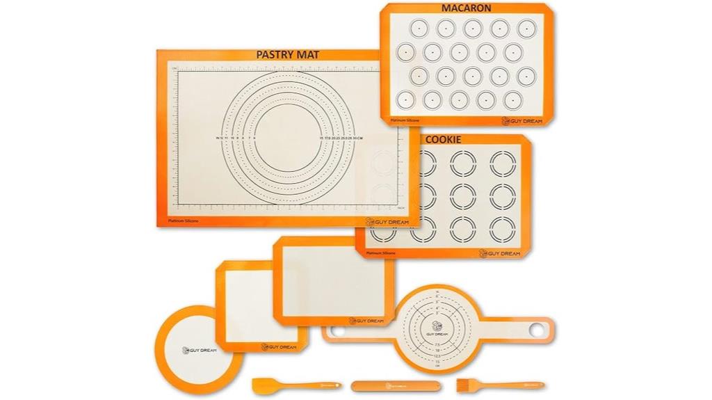 silicone baking mat set