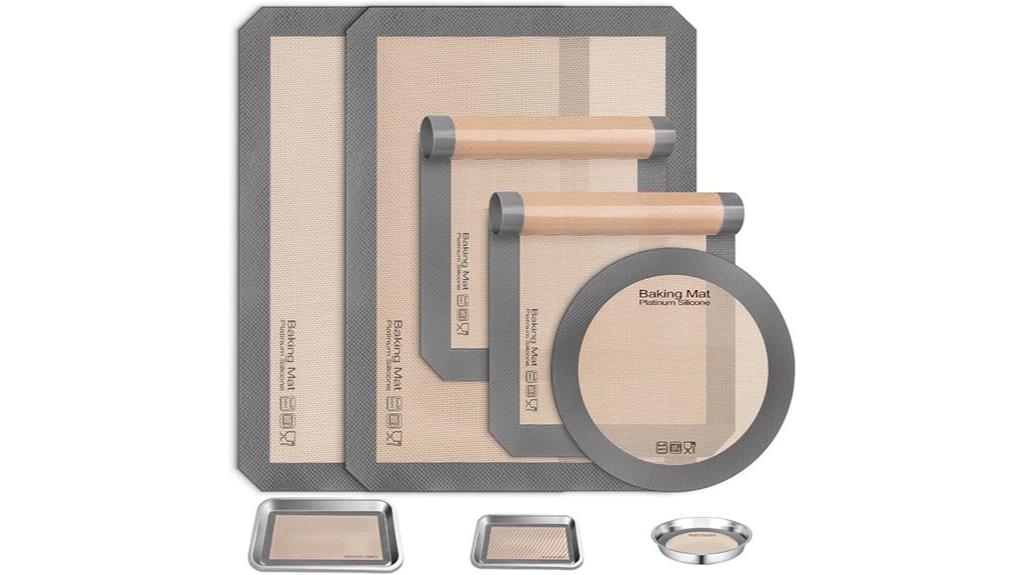 silicone baking mats pack