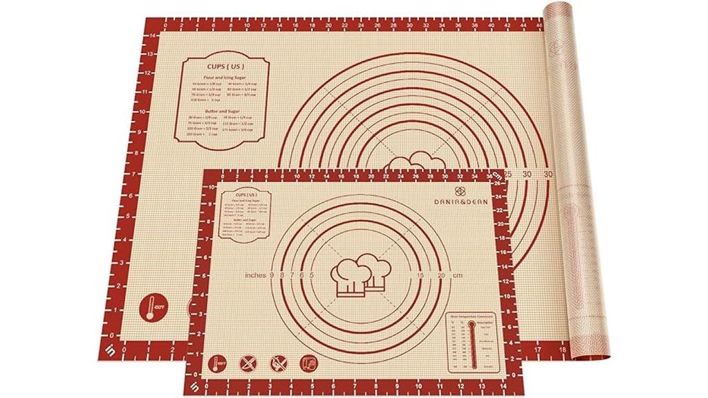 silicone pastry cooking mats