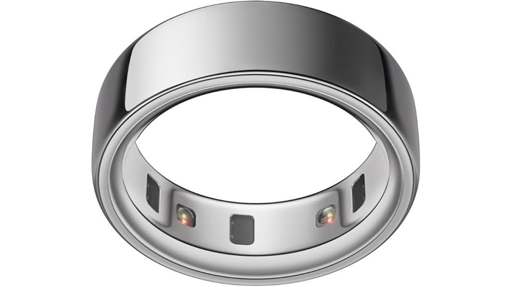 silver oura ring size 8