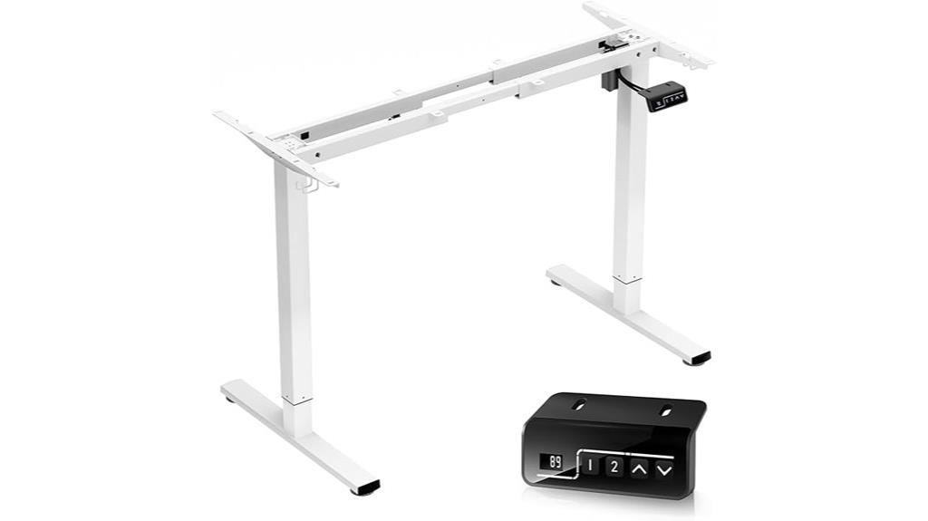 single motor desk frame