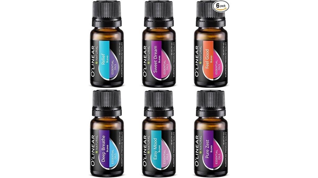 six essential oil blends