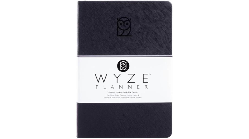 six month hardcover daily planner