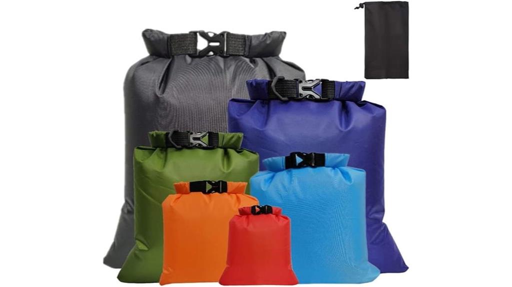 six pack waterproof dry bags