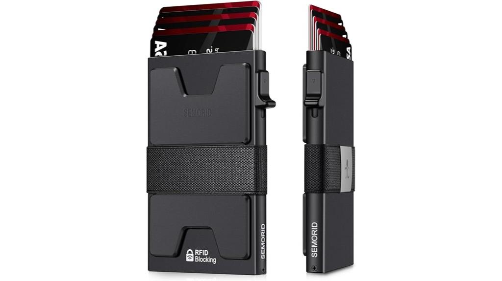 slim aluminum card wallet