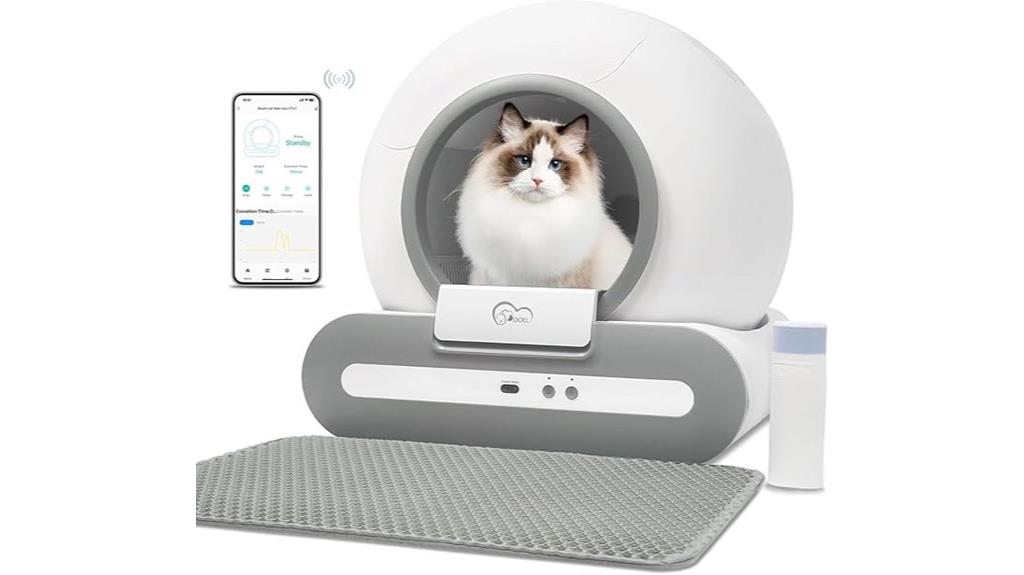 smart app controlled litter box