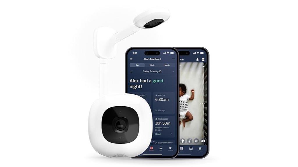 smart baby monitor with wall mount
