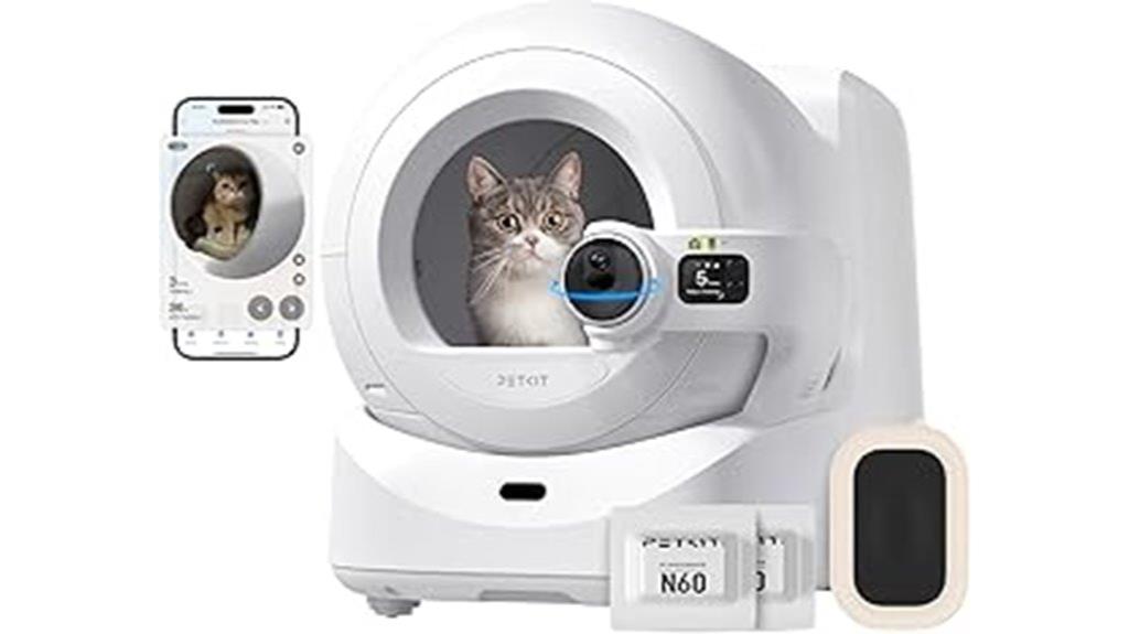 smart self cleaning cat litter box