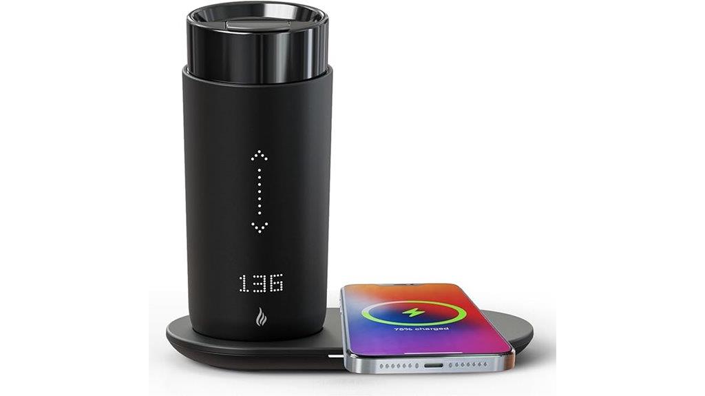 smart self heating coffee mug