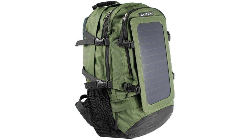 solar powered charging backpack