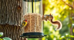 squirrel proof bird feeders