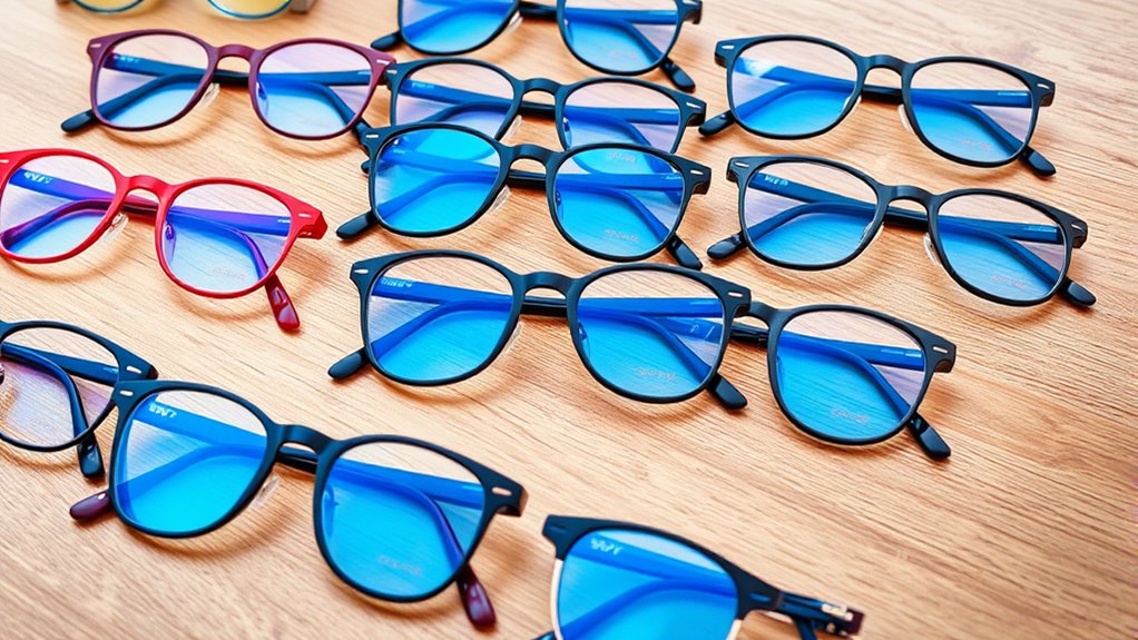 stylish blue light glasses