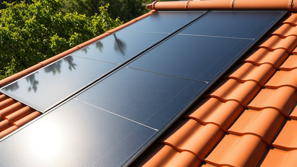 stylish integrated solar roofing