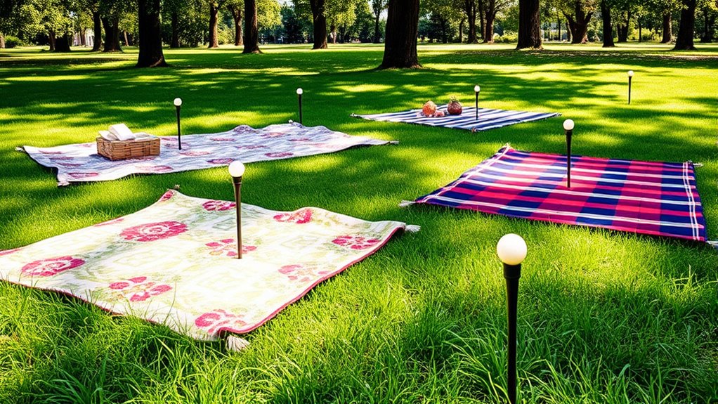 stylish stakes picnic blankets