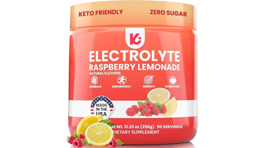 sugar free raspberry lemonade electrolytes