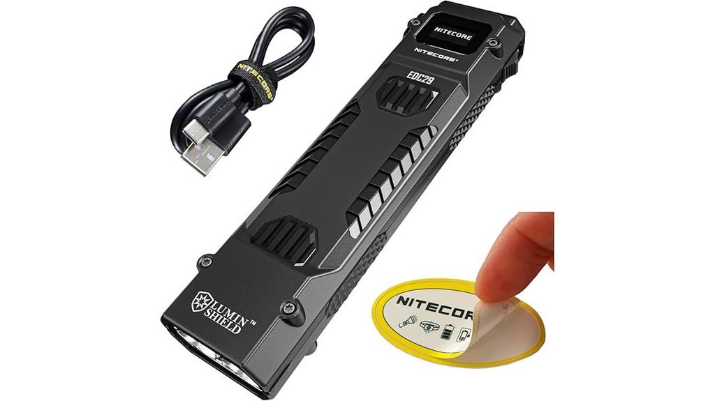 tactical flashlight with display