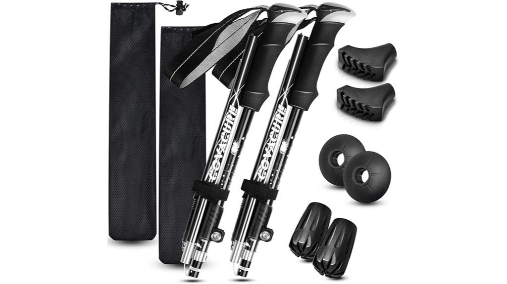 telescopic foldable hiking poles