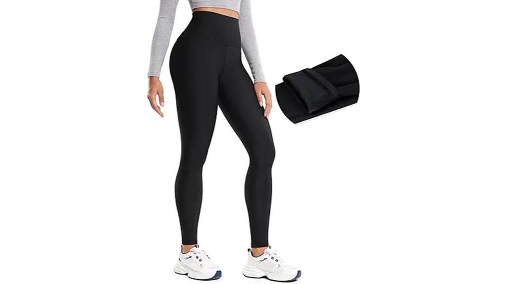 thermal fleece leggings women