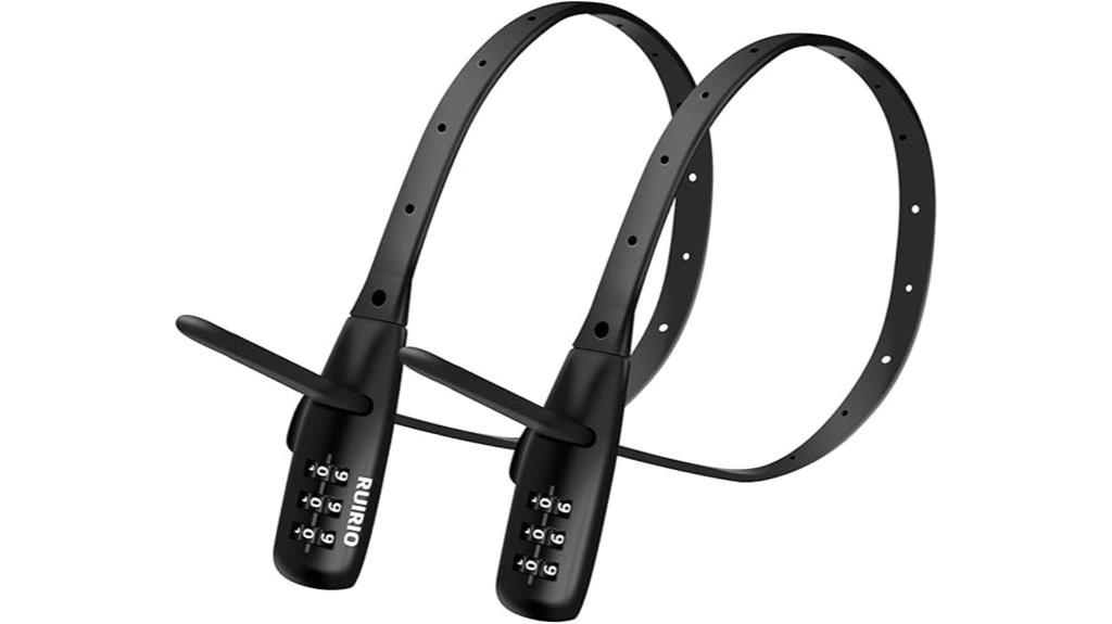 three digit resettable cable lock