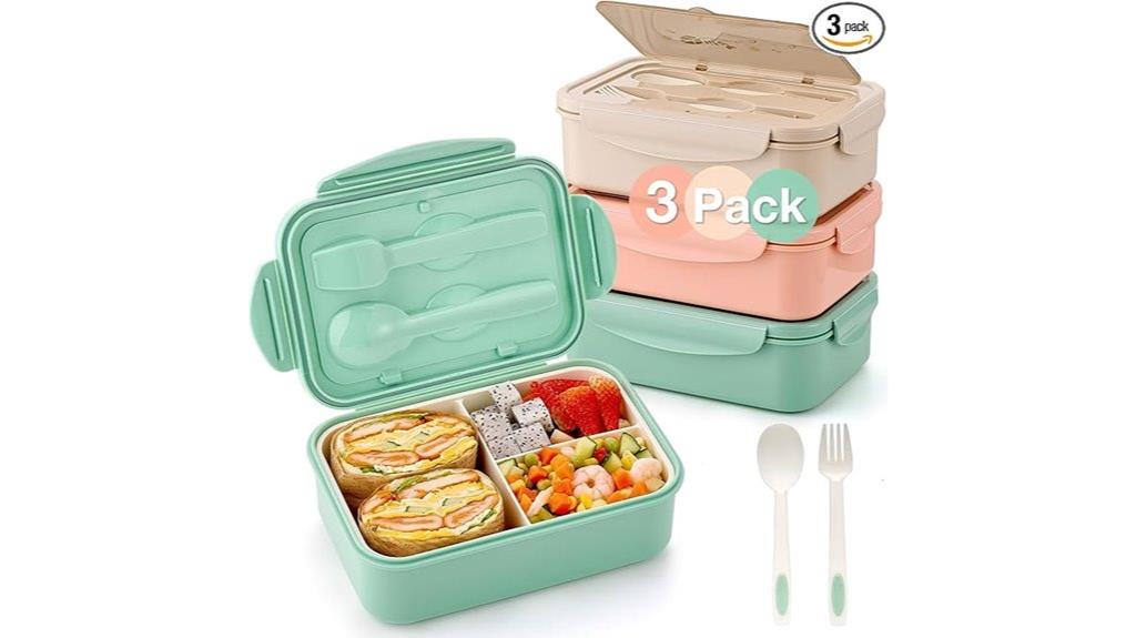 three pack bento boxes