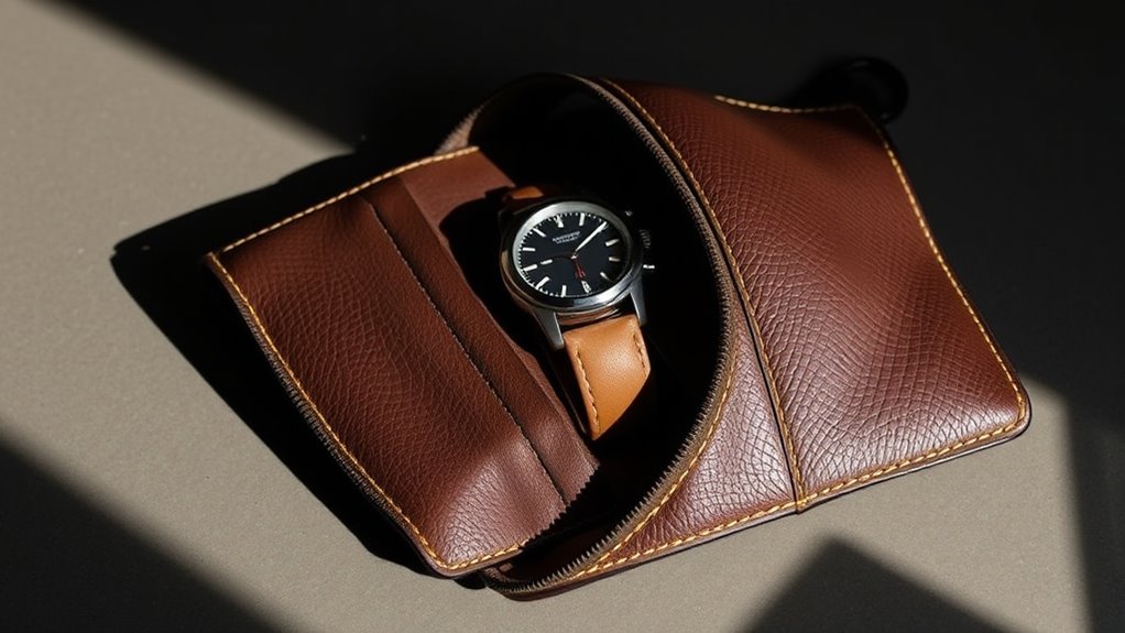 top leather watch storage