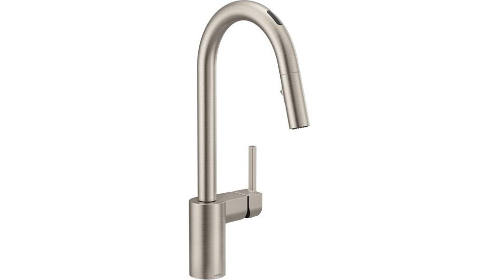 touchless pull down kitchen faucet