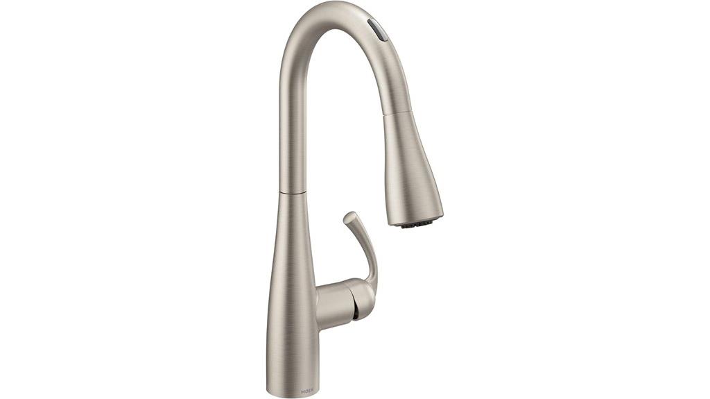 touchless stainless kitchen faucet