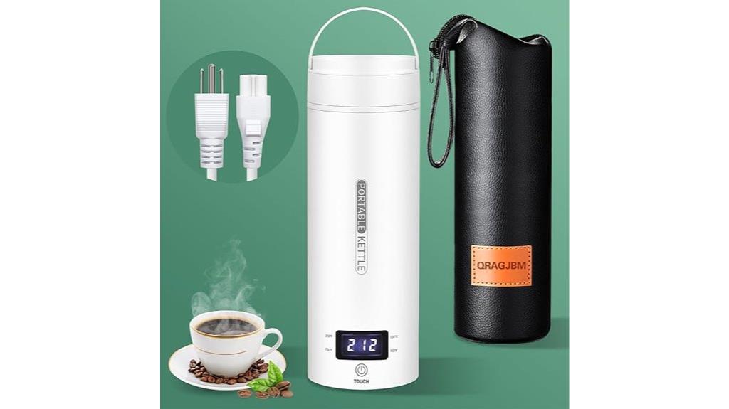 travel kettle with temperature controls