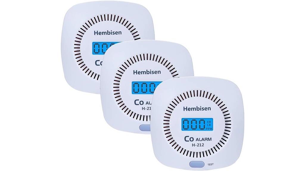 triple carbon monoxide detectors