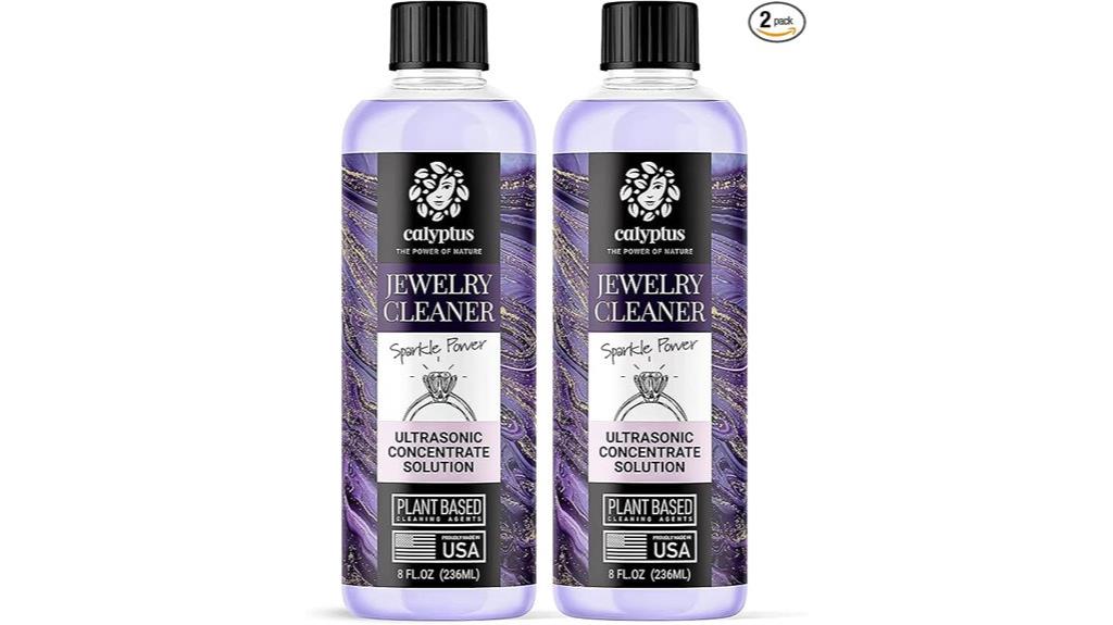 two pack jewelry cleaning solution