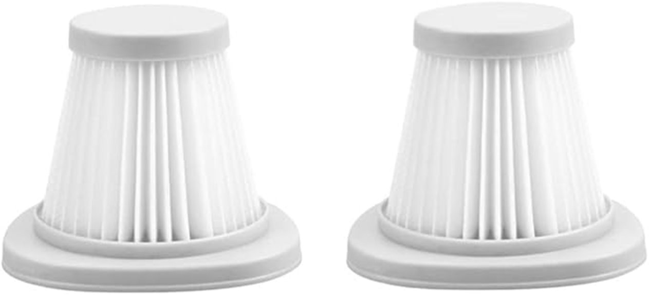 two replacement vacuum filters
