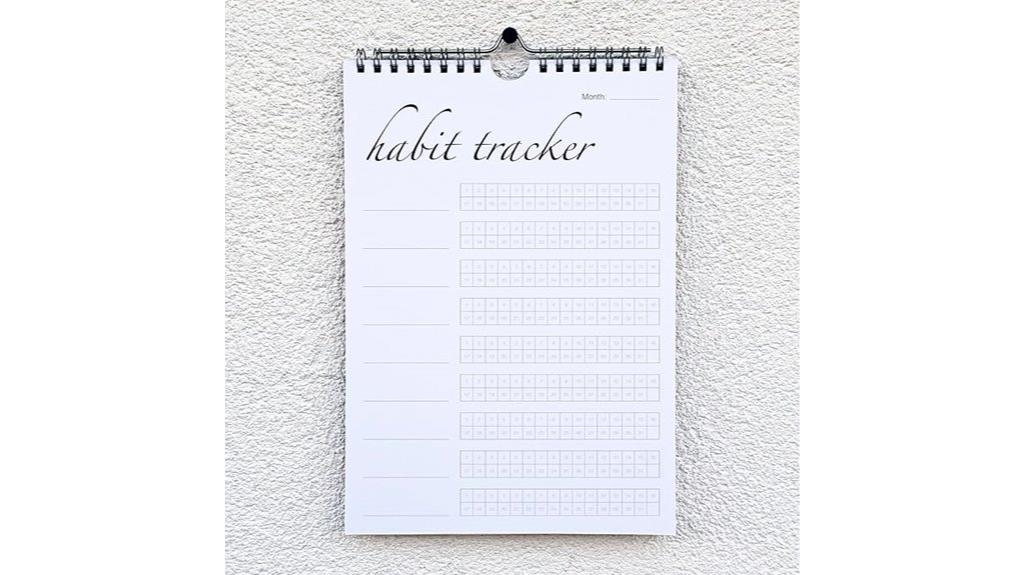 undated silver spiral calendar