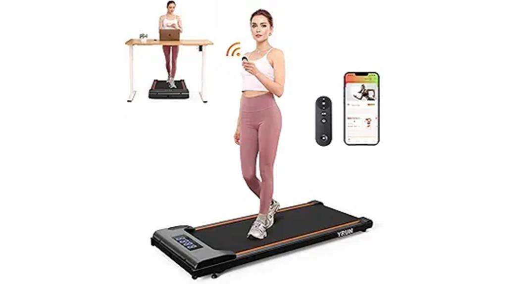 under desk treadmill controls