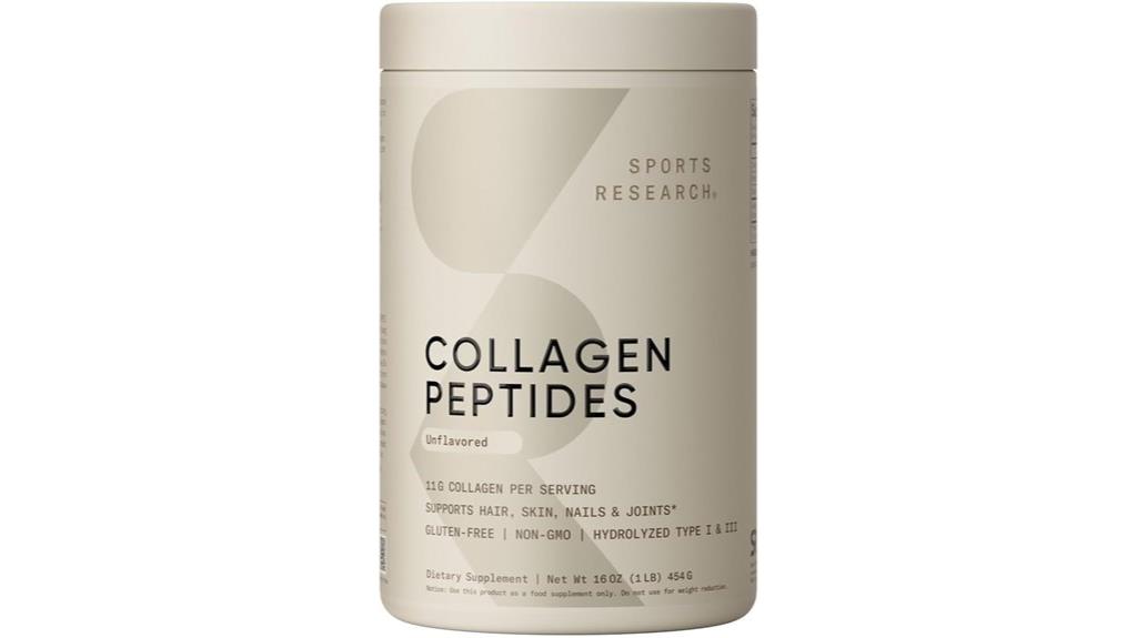 unflavored collagen peptides 16 oz