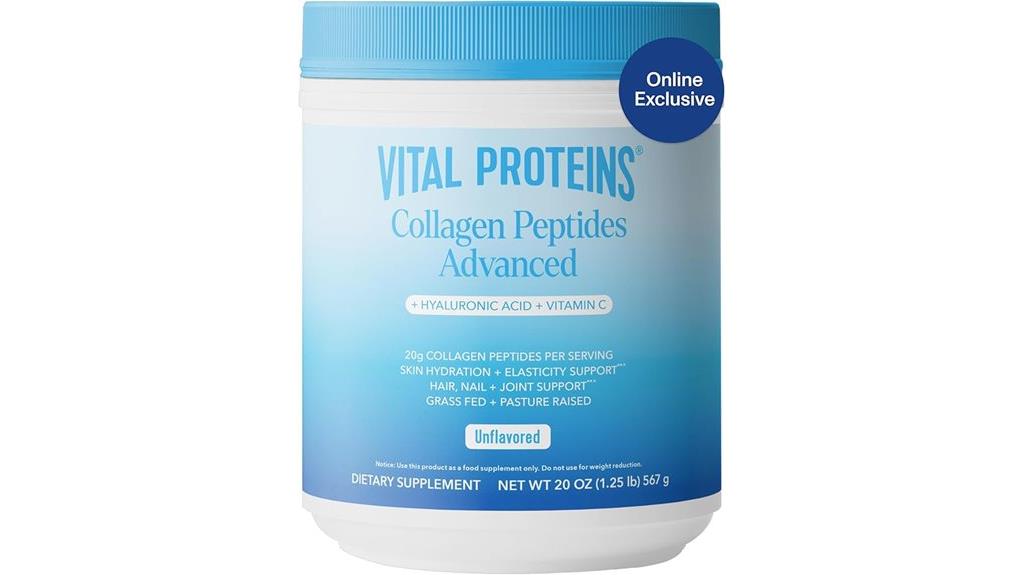 unflavored collagen peptides powder