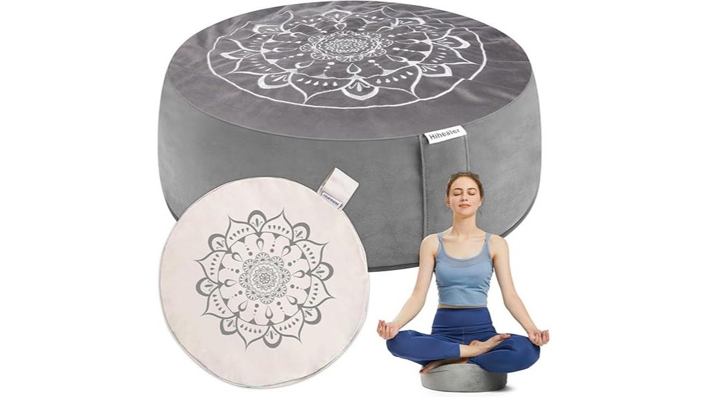 velvet cover meditation cushion