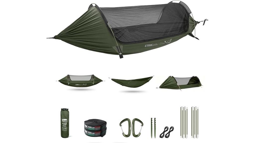 versatile camping hammock tent