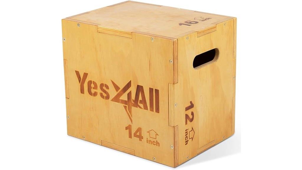 versatile wooden plyo box