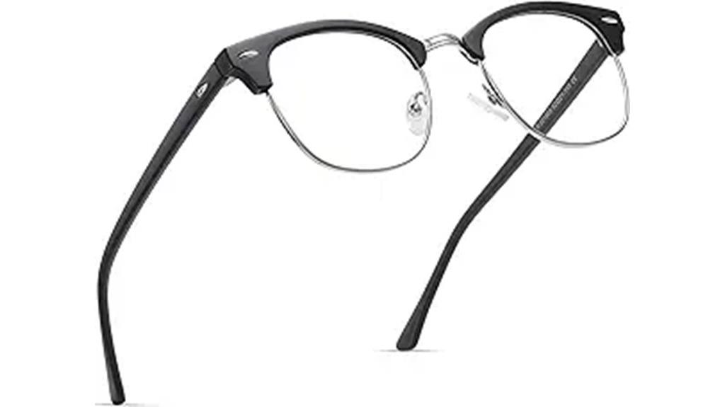 vintage half frame glasses