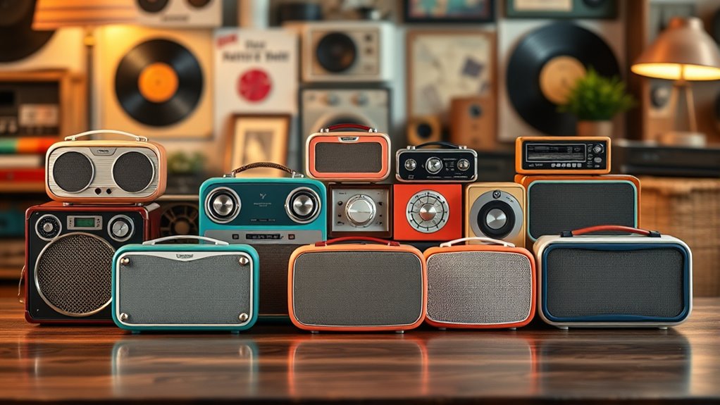 vintage style bluetooth speakers
