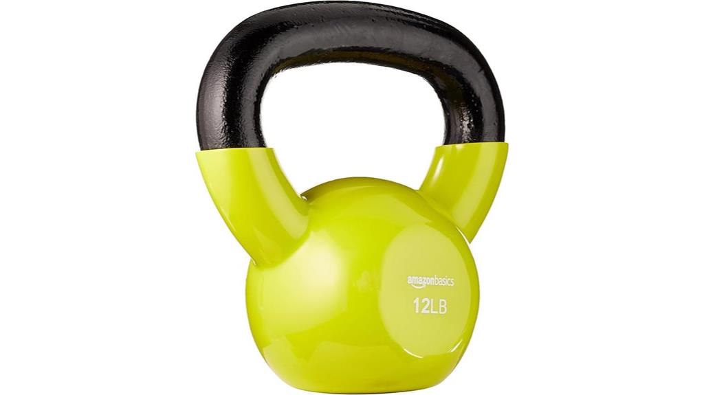vinyl coated kettlebell weight