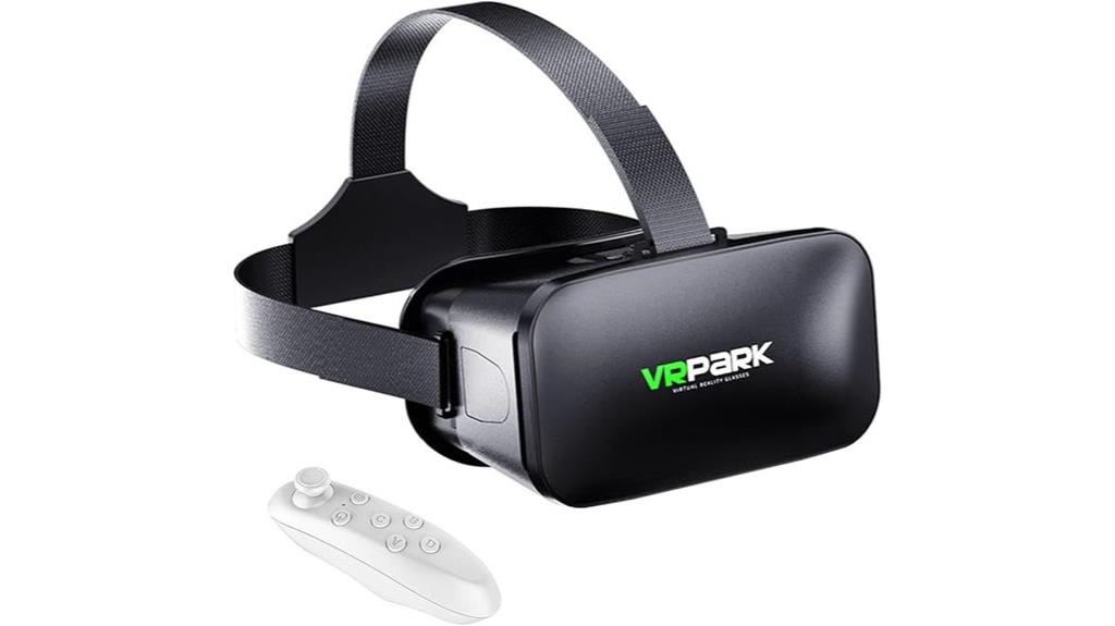 vr headset with controller