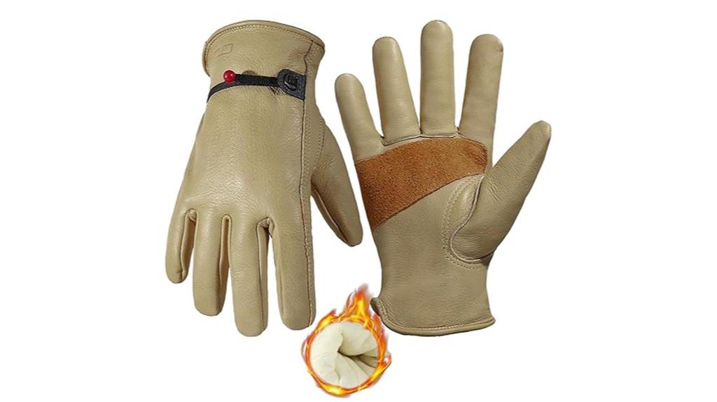 waterproof heated leather gloves
