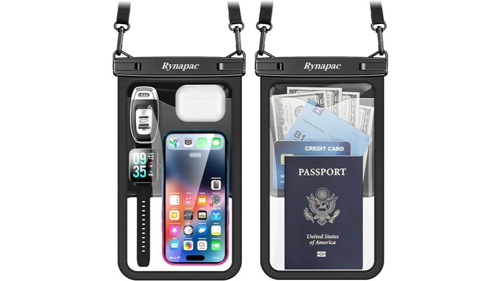 waterproof phone pouch set