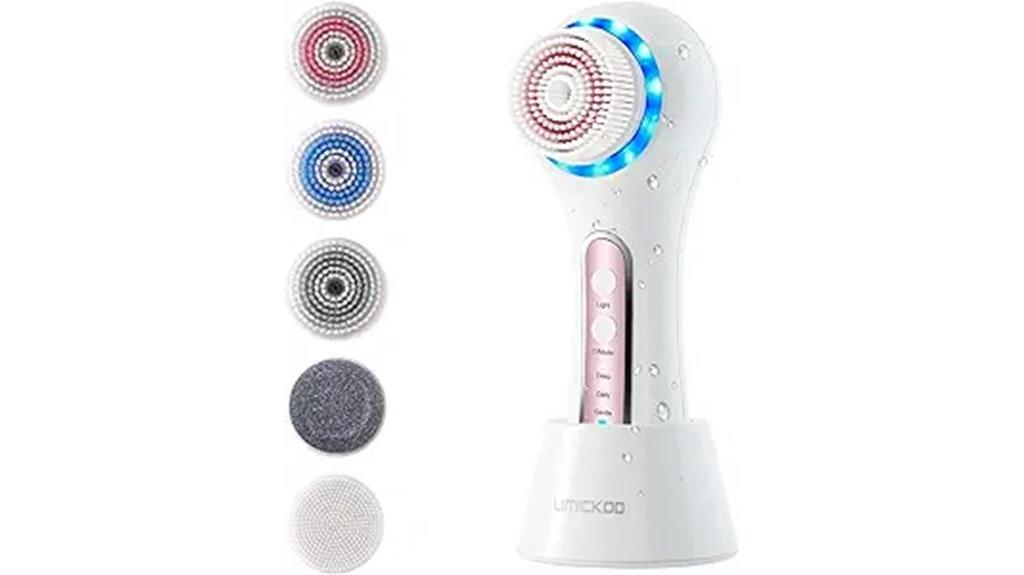 waterproof rechargeable facial brush